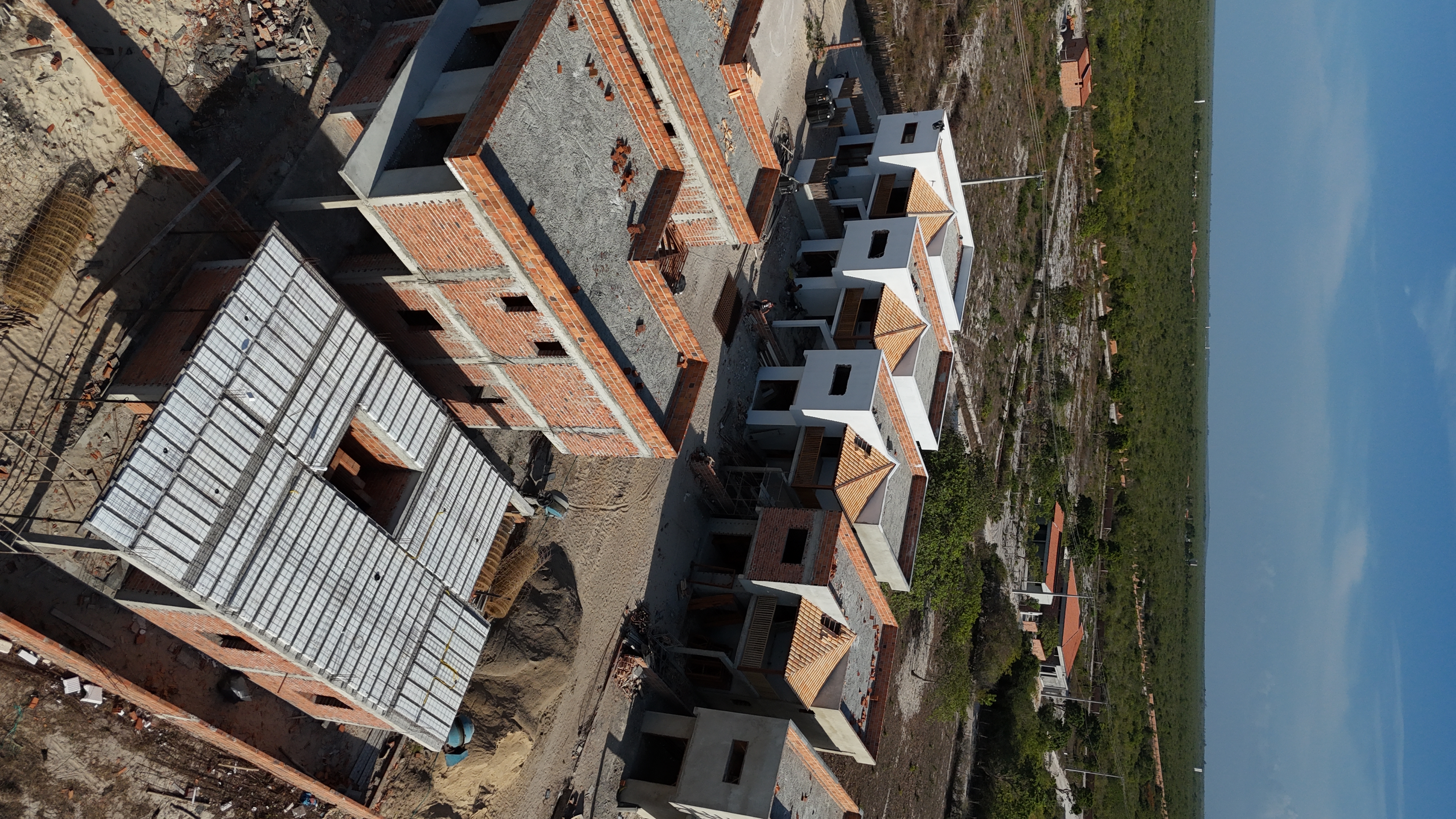 Andamento da obra — vista aérea